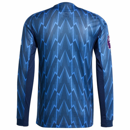 Arsenal 2025/26 Away Long Sleeve Jersey with Patch on sale - Blue