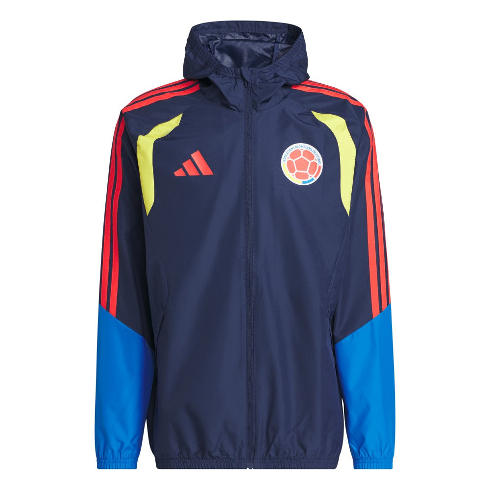 Colombia National Team FIFA x World Cup 2026 Tiro All Weather Full-Zip Jacket for sale - Navy