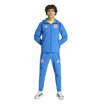 Colombia National Team FIFA x World Cup 2026 Tiro Travel Raglan Full-Zip Windbreaker Hoodie for sale - Blue