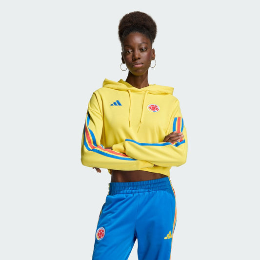 Colombia National Team Women's FIFA x World Cup Alphaskin Cropped Hoodie for sale - Yellow