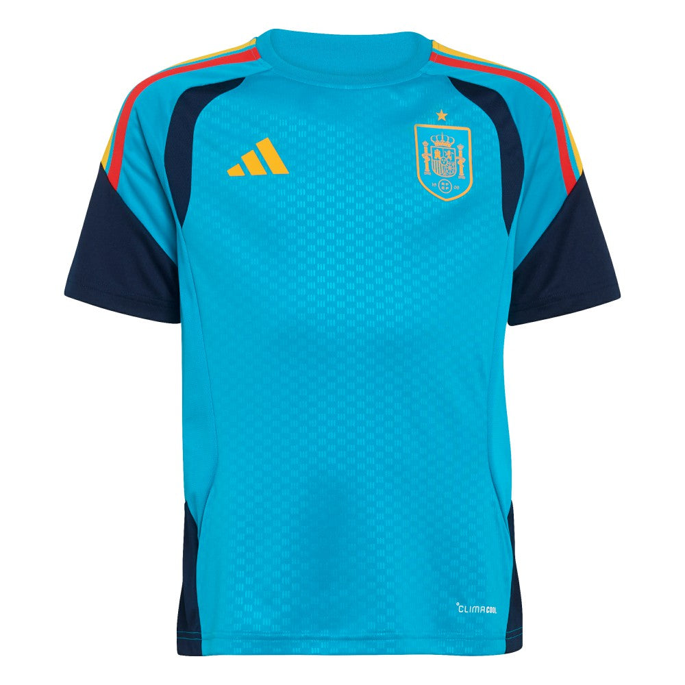 Spain National Team Youth FIFA x World Cup 2026 Tiro Training Jersey for sale - Turquoise