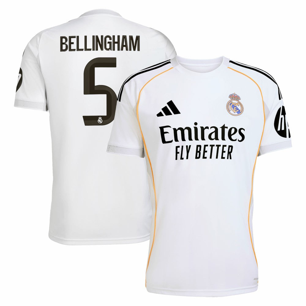 Jude Bellingham Real Madrid 2025/26 Home Replica Jersey Discount - White