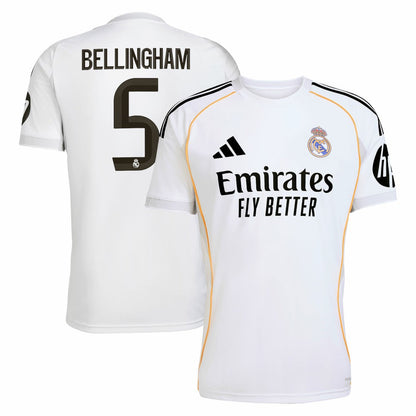Jude Bellingham Real Madrid 2025/26 Home Replica Jersey Discount - White
