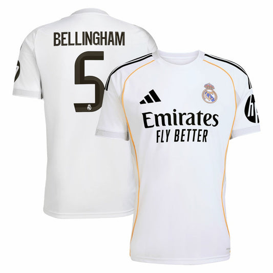 Jude Bellingham Real Madrid 2025/26 Home Replica Jersey Discount - White