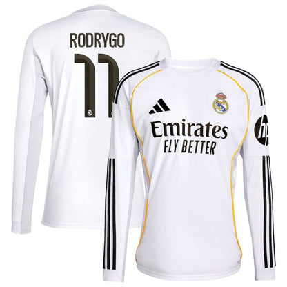 Rodrygo Real Madrid 2025/26 Home Replica Jersey Discount - White