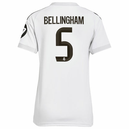 Jude Bellingham Real Madrid Women's 2025/26 Home Replica Jersey Discount - White