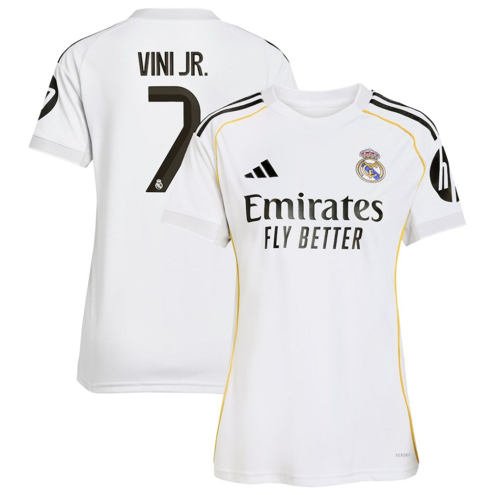 Vini Jr. Real Madrid Women's 2025/26 Home Replica Jersey Discount - White