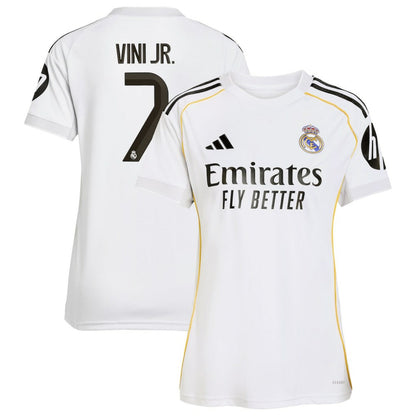 Vini Jr. Real Madrid Women's 2025/26 Home Replica Jersey Discount - White