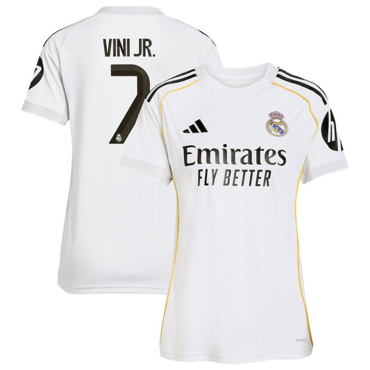 Vini Jr. Real Madrid Women's 2025/26 Home Replica Jersey Discount - White