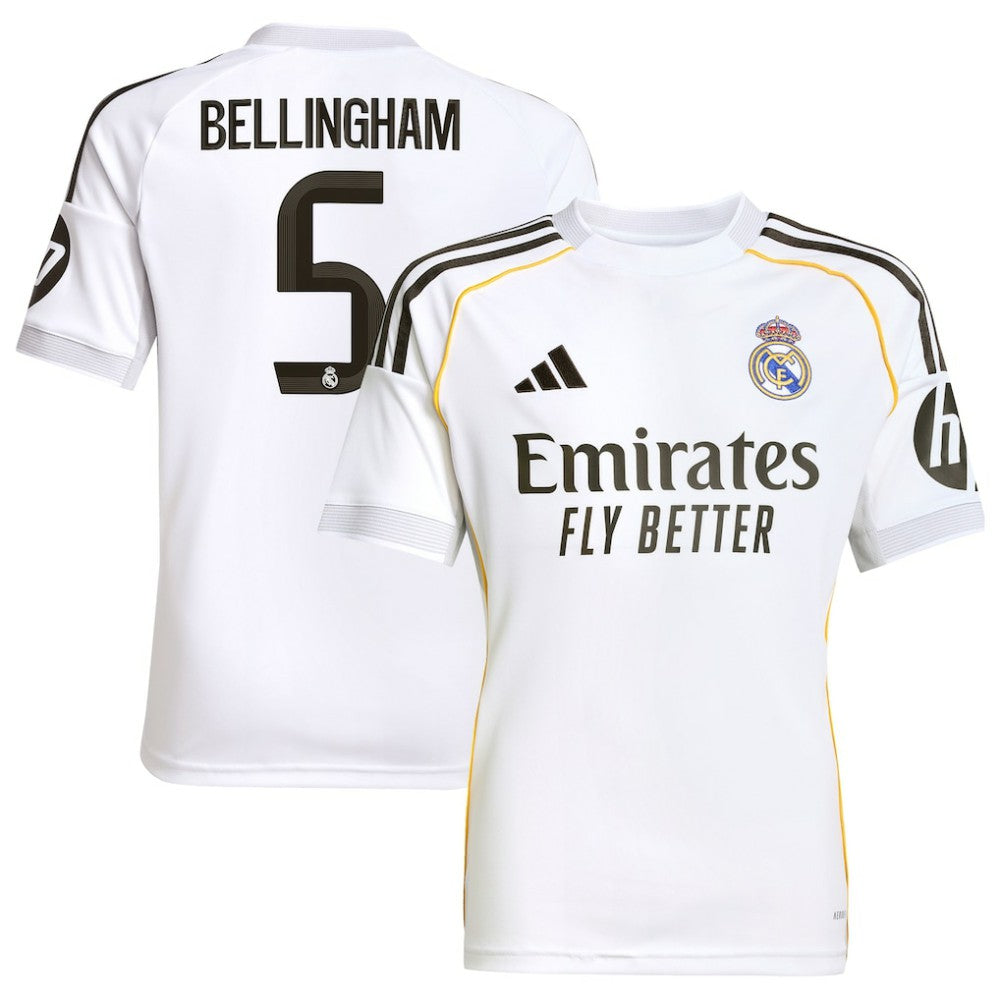 Jude Bellingham Real Madrid Youth 2025/26 Home Replica Jersey Discount - White