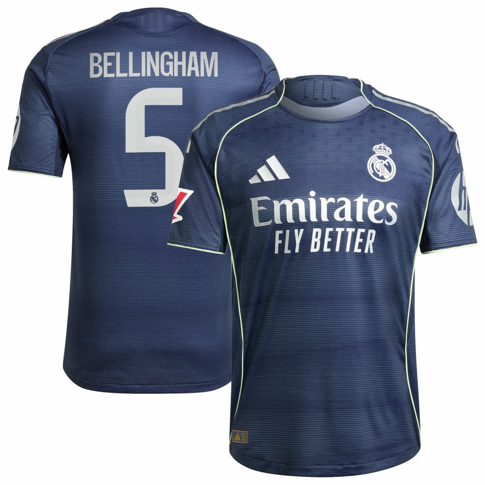 Jude Bellingham Real Madrid 2025/26 Away Player Jersey Discount - Blue