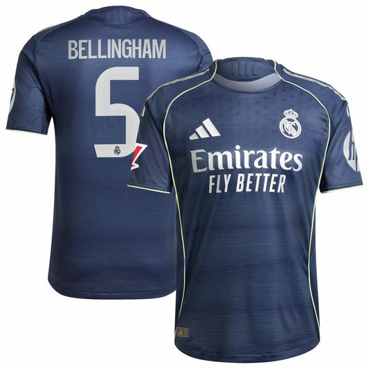 Jude Bellingham Real Madrid 2025/26 Away Player Jersey Discount - Blue