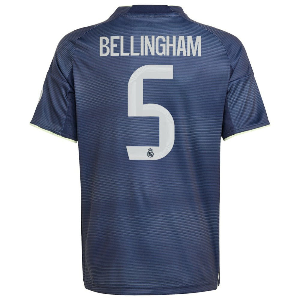 Jude Bellingham Real Madrid Youth 2025/26 Away Replica Player Jersey Discount - Blue