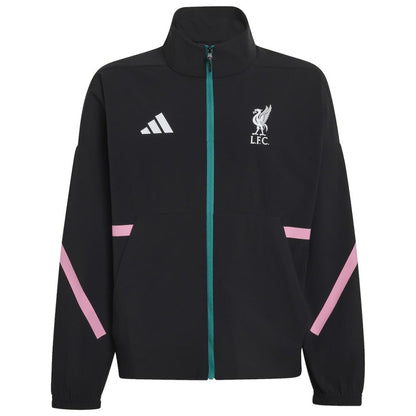Liverpool Youth 2025/26 Club Anthem Full-Zip Jacket Discount - Black