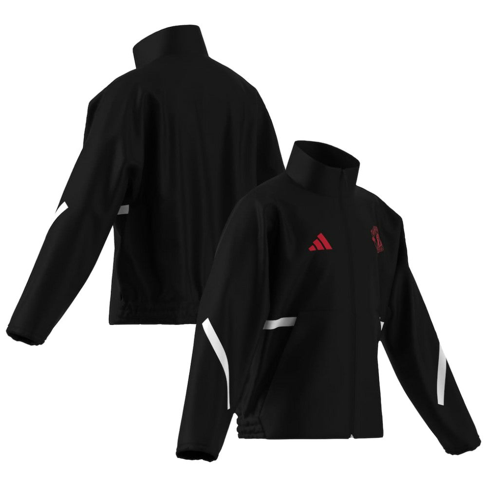 Manchester United Youth 2025/26 Club Anthem Full-Zip Jacket Discount - Black
