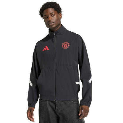 Manchester United 2025/26 Club Anthem Full-Zip Jacket Discount - Black