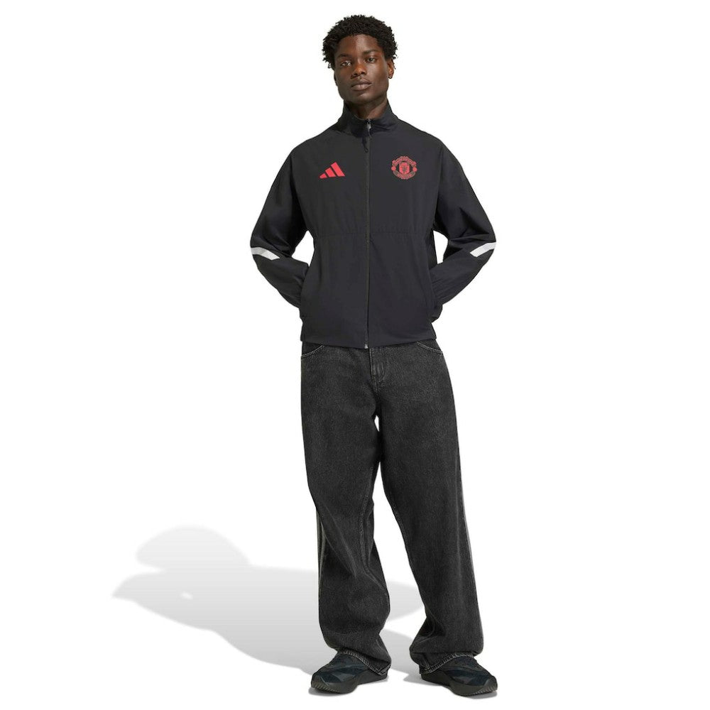 Manchester United 2025/26 Club Anthem Full-Zip Jacket Discount - Black