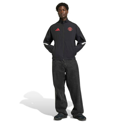 Manchester United 2025/26 Club Anthem Full-Zip Jacket Discount - Black