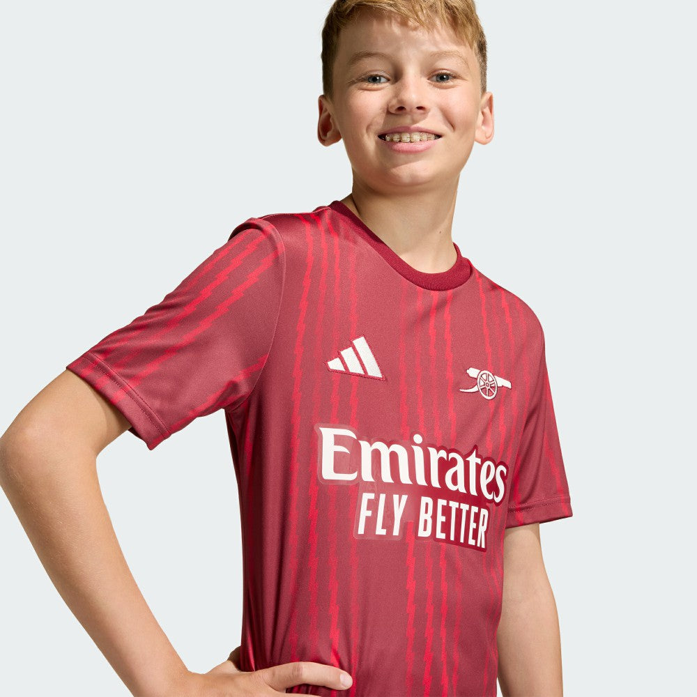 Arsenal Youth 2025/26 Pre-Match Training Jersey on sale - Red