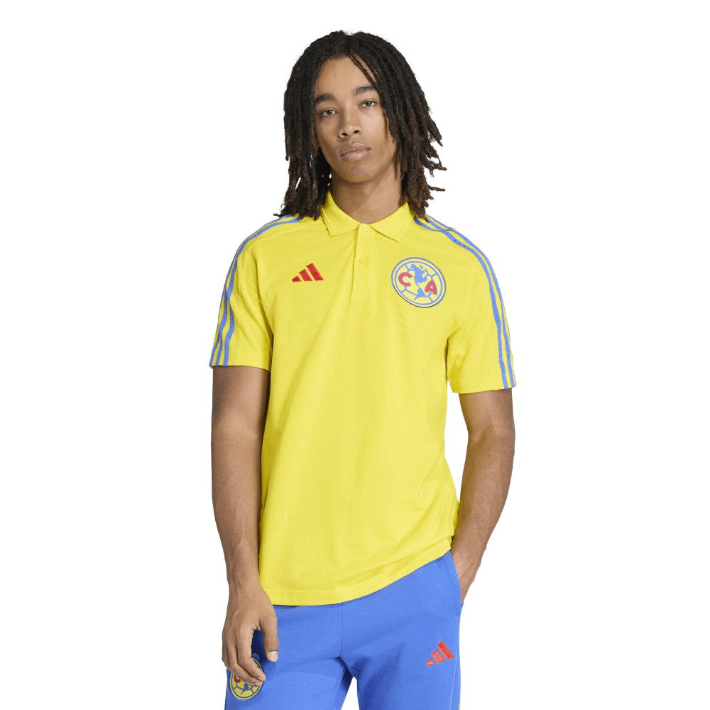 Club America 2025/26 DNA Alphaskin Polo Discount - Yellow