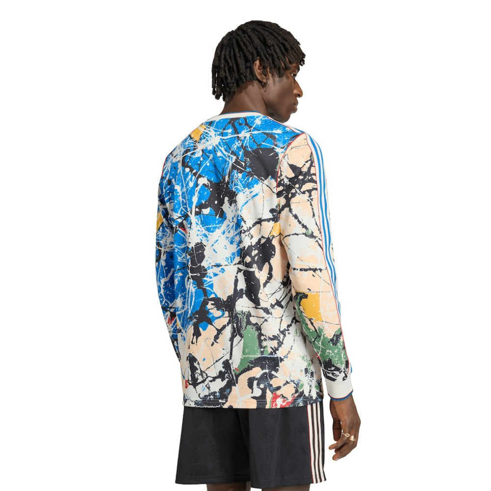 Manchester United X Stone Roses Long Sleeve Replica Jersey Discount - Blue