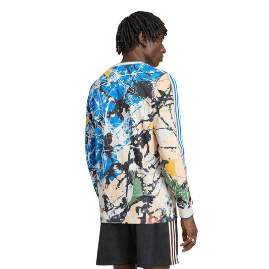 Manchester United X Stone Roses Long Sleeve Replica Jersey Discount - Blue