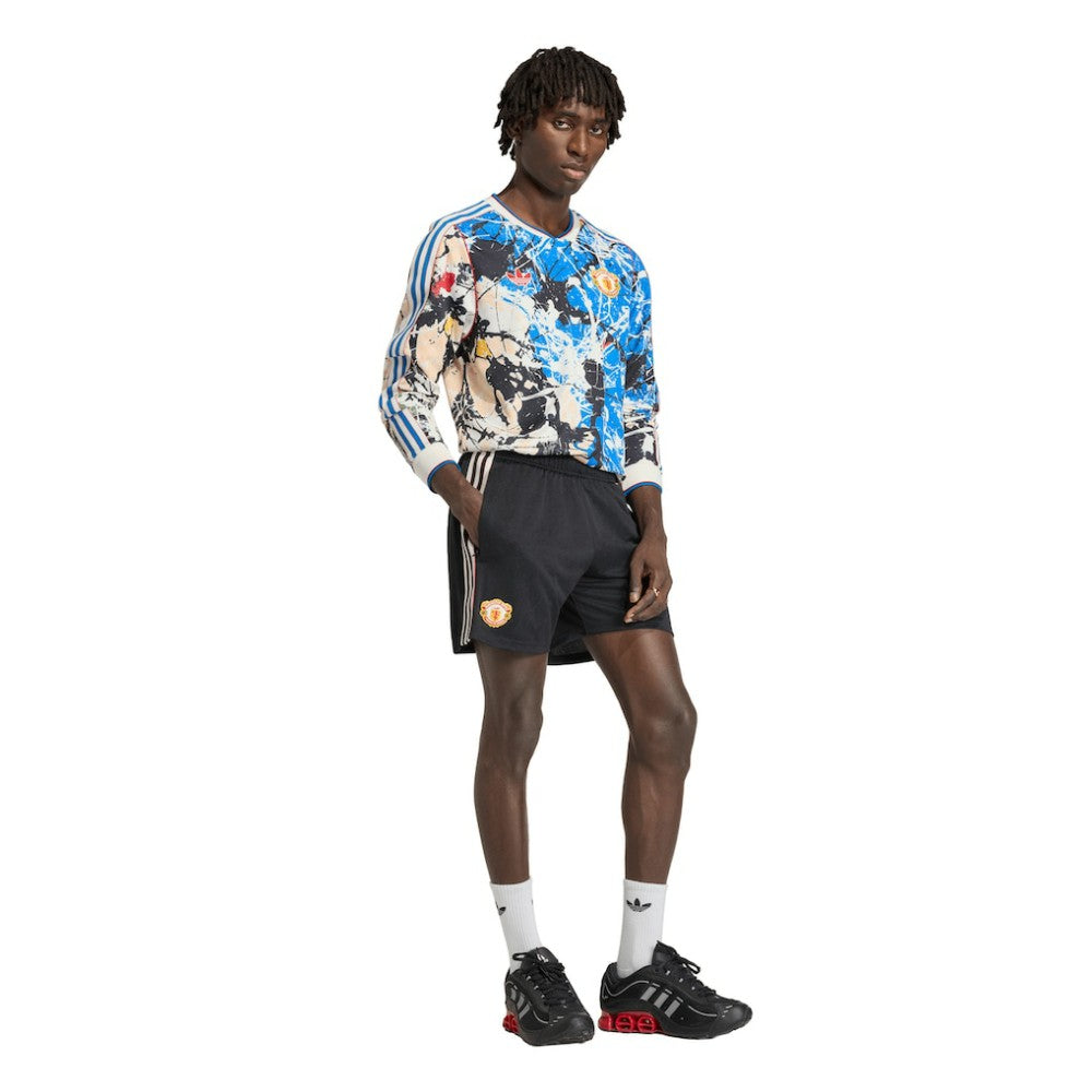 Manchester United X Stone Roses Long Sleeve Replica Jersey Discount - Blue