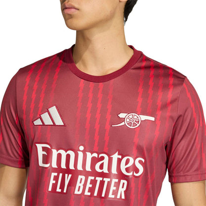 Arsenal 2025/26 Pre-Match Training Jersey on sale - Red