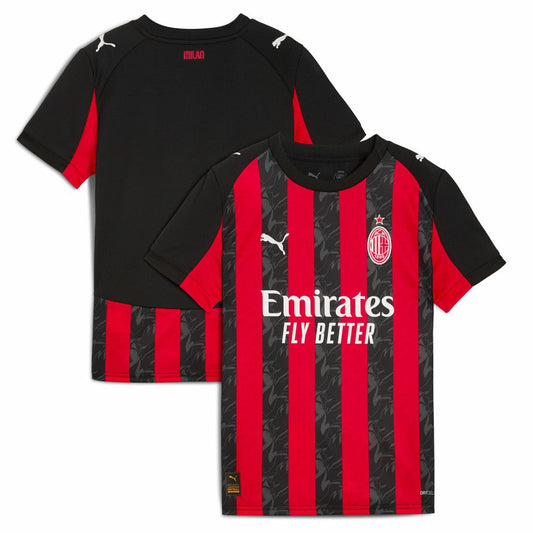 AC Milan Youth 2025/26 Home Replica Jersey on sale - Red
