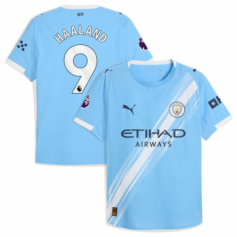 Erling Haaland Manchester City 2025/26 Home Player Jersey Discount - Sky Blue