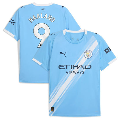 Erling Haaland Manchester City 2025/26 Home Replica Player Jersey Discount - Sky Blue