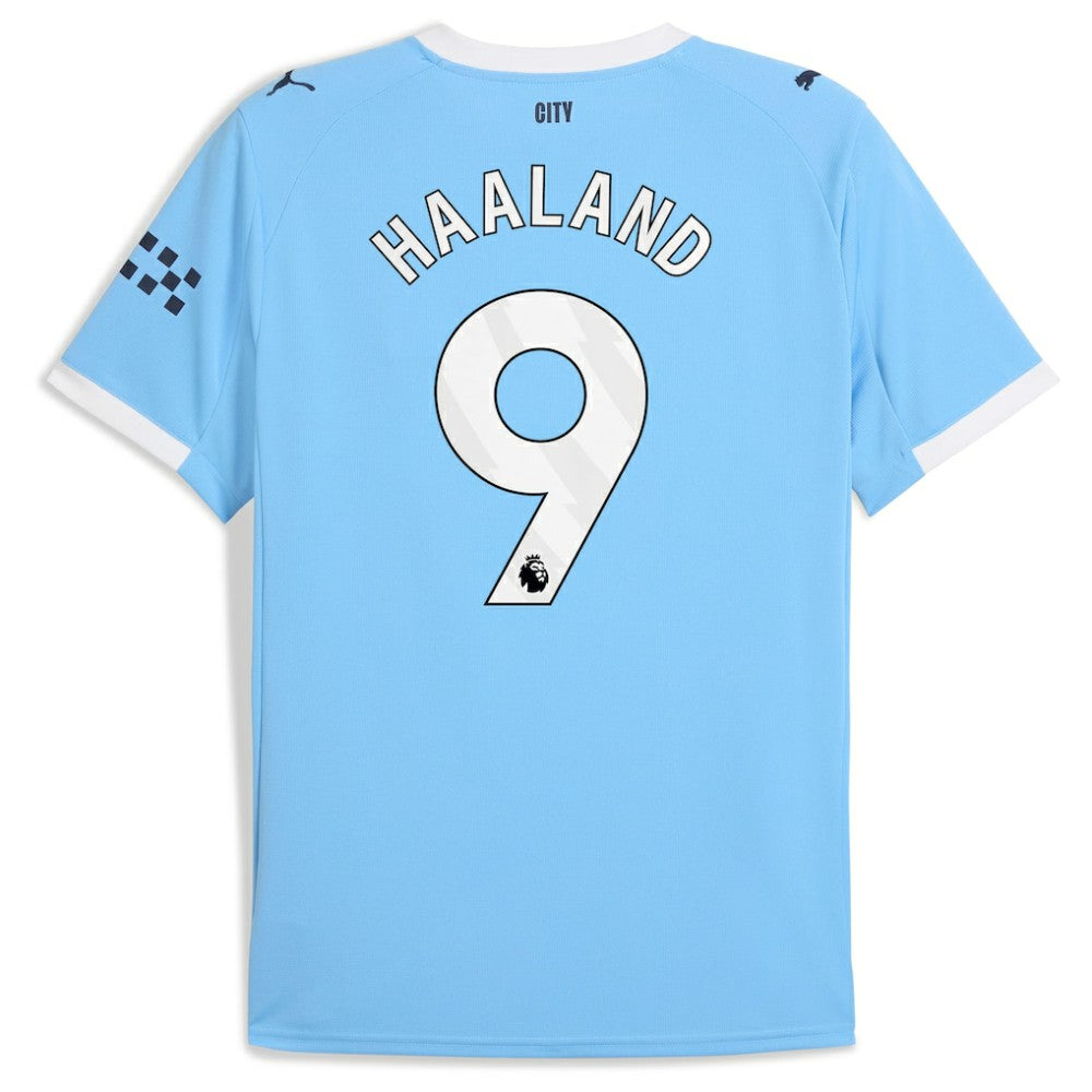 Erling Haaland Manchester City 2025/26 Home Replica Player Jersey Discount - Sky Blue
