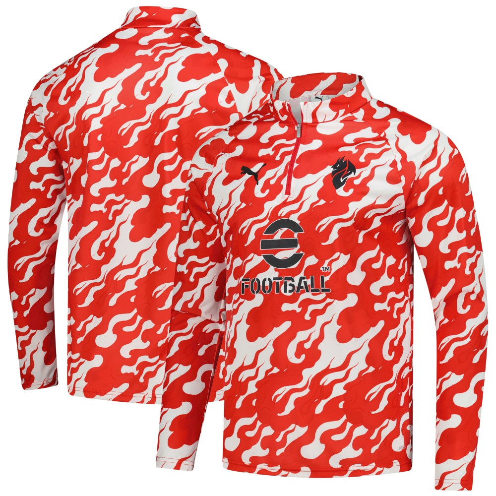 AC Milan 2025/26 Pre-Match dryCell Quarter-Zip Top on sale - Red