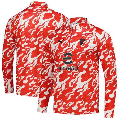 AC Milan 2025/26 Pre-Match dryCell Quarter-Zip Top on sale - Red
