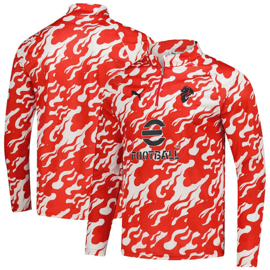 AC Milan 2025/26 Pre-Match dryCell Quarter-Zip Top on sale - Red