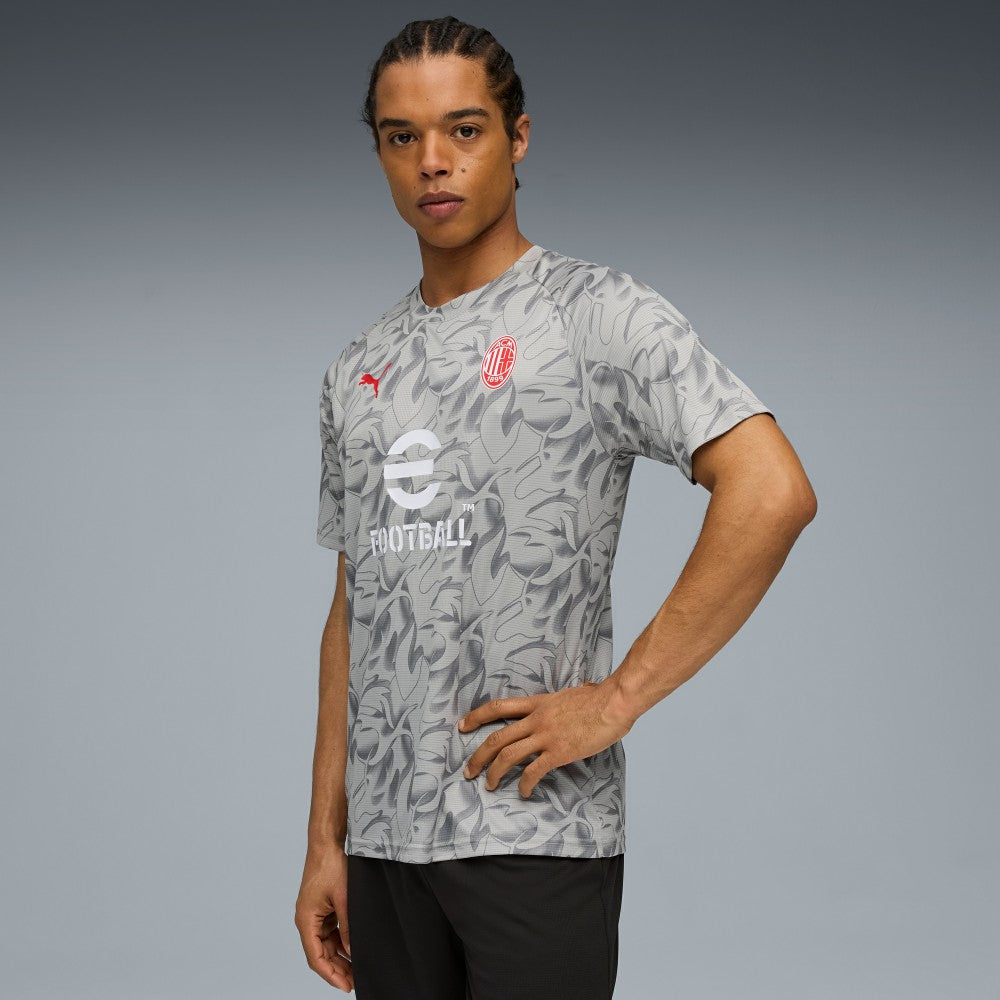 AC Milan 2025/26 Pre-Match Training Jersey on sale - Gray