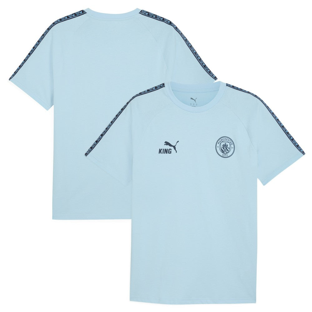 Manchester City King T-Shirt Discount - Light Blue