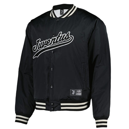 Juventus  Collegiate Sateen Full-Snap Jacket Discount - Black