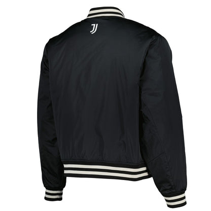 Juventus  Collegiate Sateen Full-Snap Jacket Discount - Black