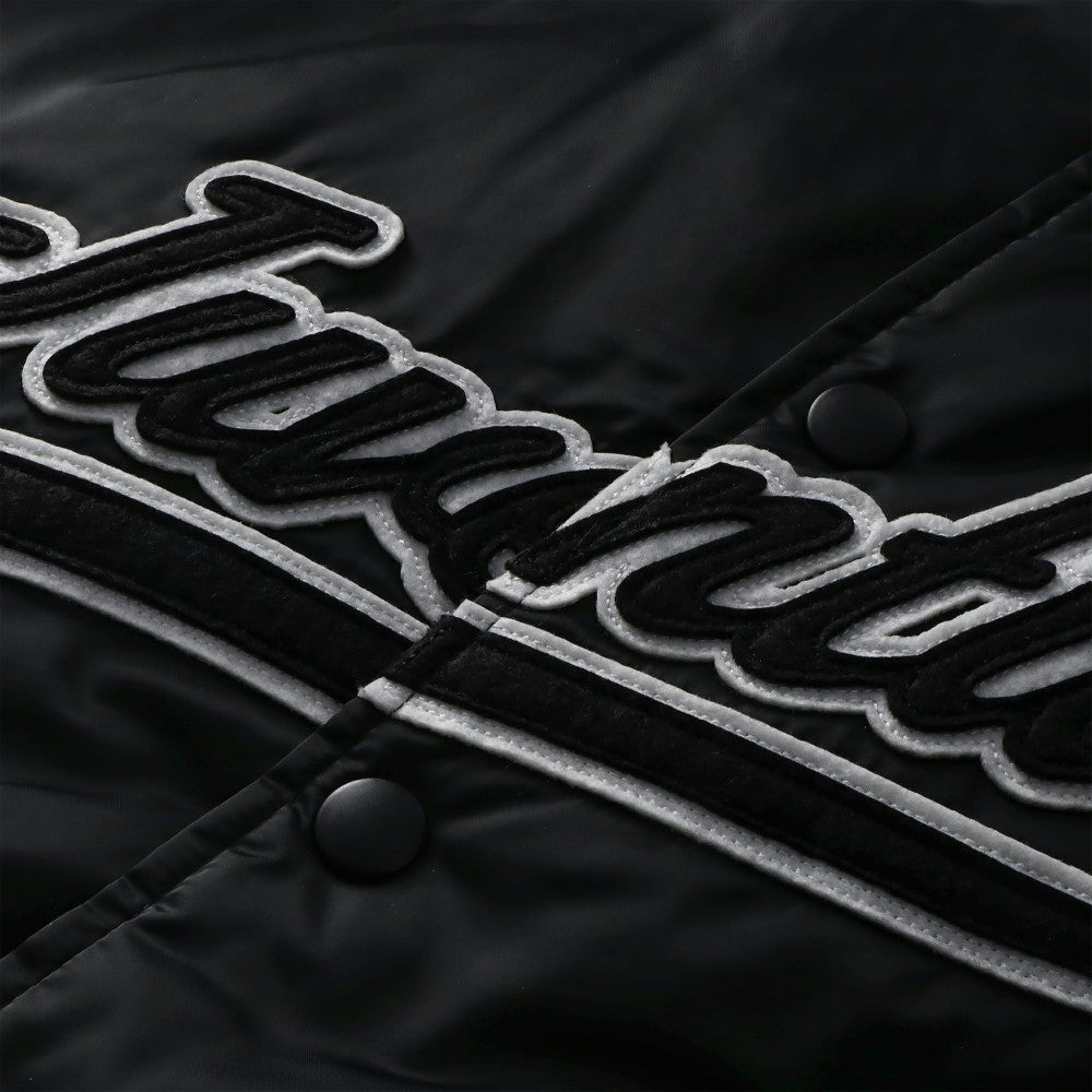 Juventus  Collegiate Sateen Full-Snap Jacket Discount - Black