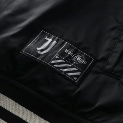 Juventus  Collegiate Sateen Full-Snap Jacket Discount - Black