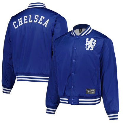 Chelsea  Collegiate Sateen Full-Snap Jacket on sale - Royal