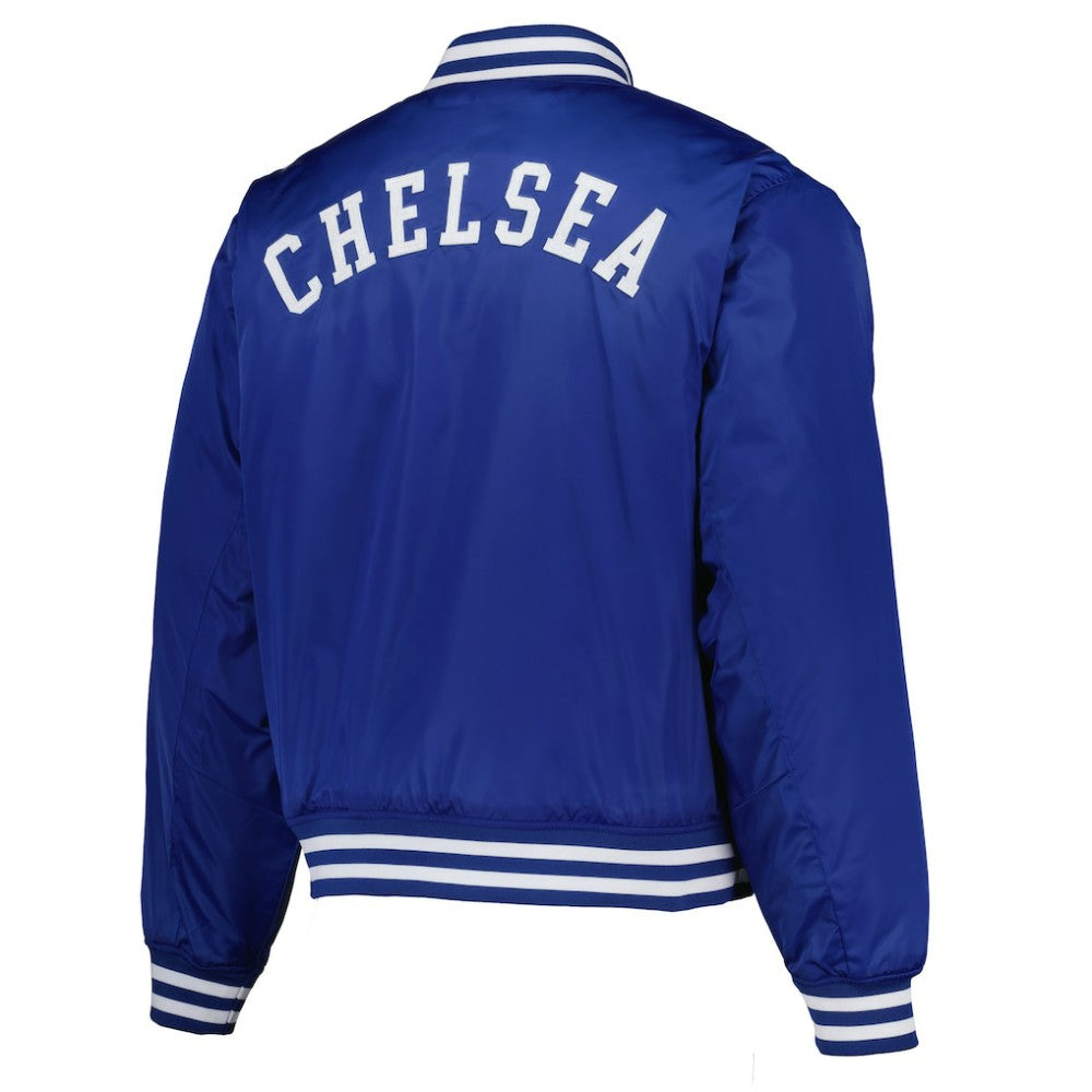 Chelsea  Collegiate Sateen Full-Snap Jacket on sale - Royal