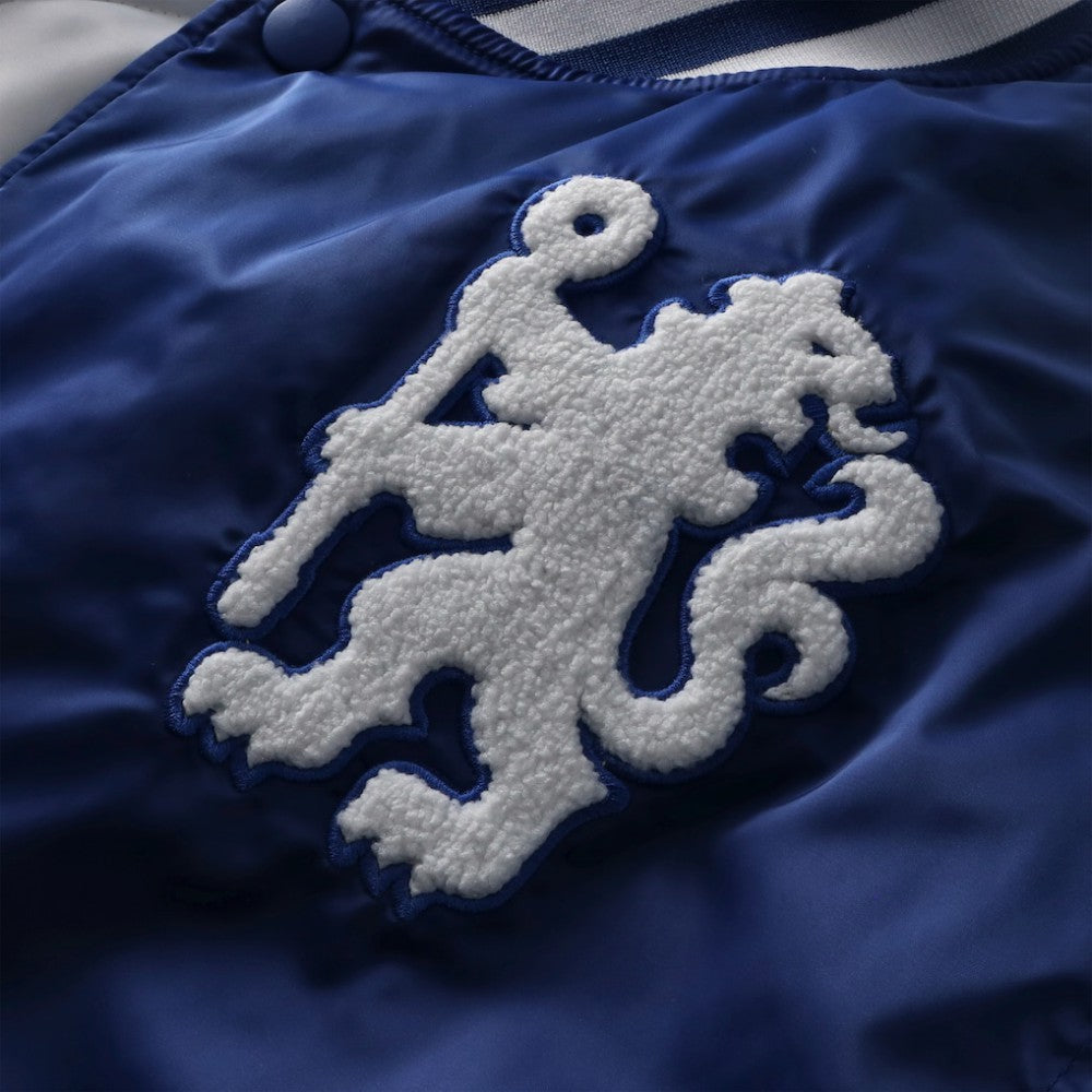 Chelsea  Collegiate Sateen Full-Snap Jacket on sale - Royal