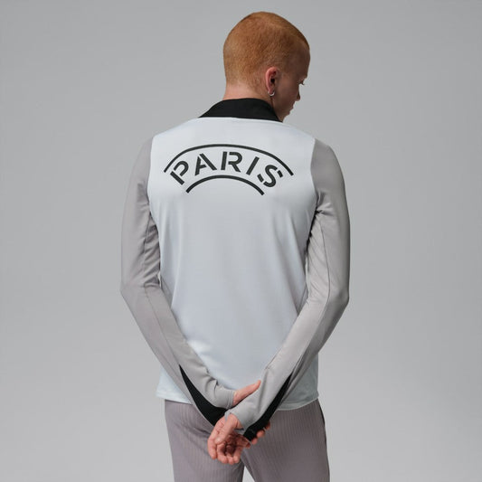 Paris Saint-Germain Jordan Brand Men's Strike Drill Quarter-Zip Long Sleeve Dri-FIT Top on sale - White