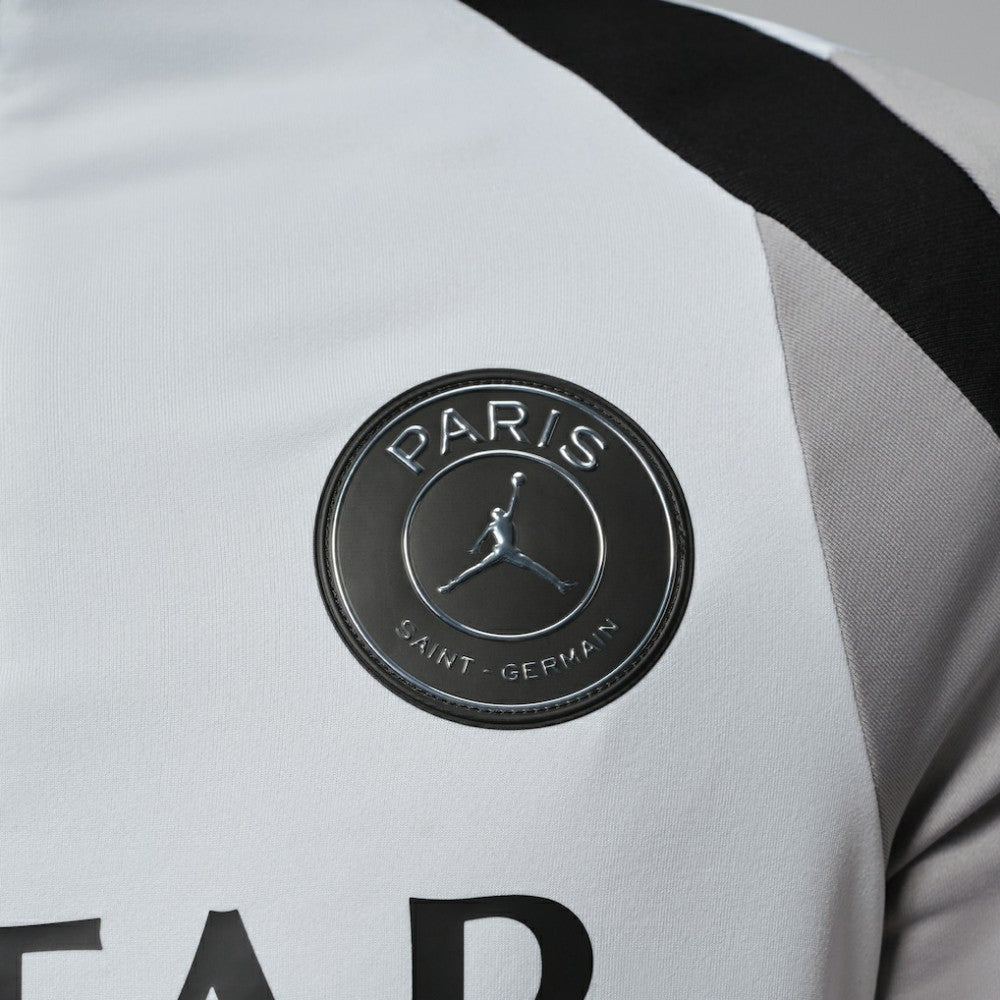 Paris Saint-Germain Jordan Brand Men's Strike Drill Quarter-Zip Long Sleeve Dri-FIT Top on sale - White
