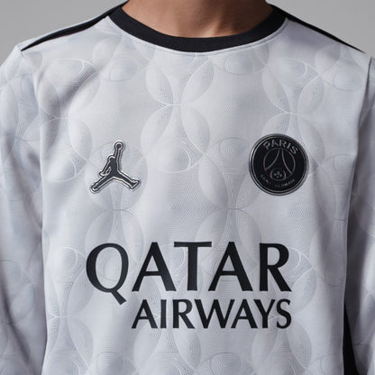 Paris Saint-Germain Jordan Brand Youth Long Sleeve Pre-Match Dri-FIT Top on sale - Gray
