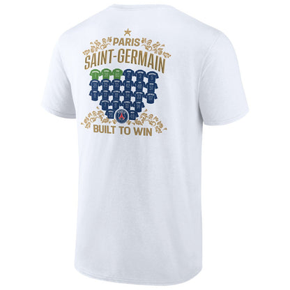 Paris Saint-Germain 2025 Champions League Winners Roster Jersey T-Shirt on sale - White