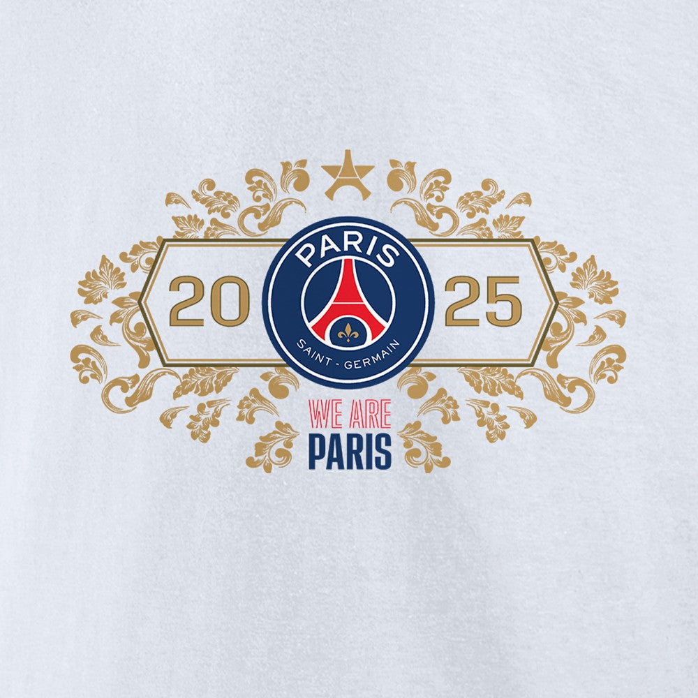Paris Saint-Germain 2025 Champions League Winners Roster Jersey T-Shirt on sale - White