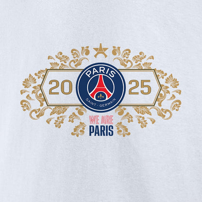 Paris Saint-Germain 2025 Champions League Winners Roster Jersey T-Shirt on sale - White